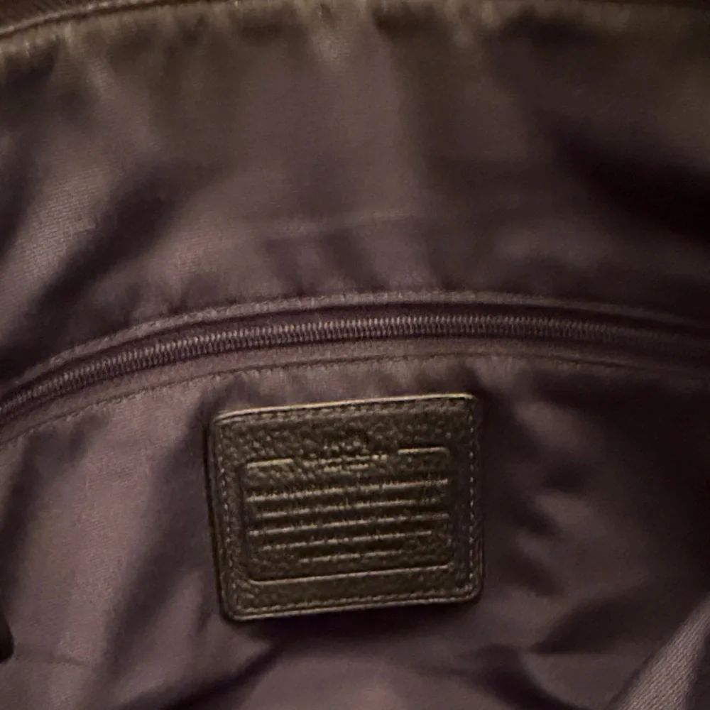 Coach Luxurious Black Leather Satchel